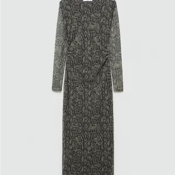 Mango Clauden Snake Print Mesh Dress
#1152 - Picture 3 of 8